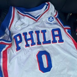 Official Tyrese Maxey Philadelphia 76ers white jersey. Worn one time